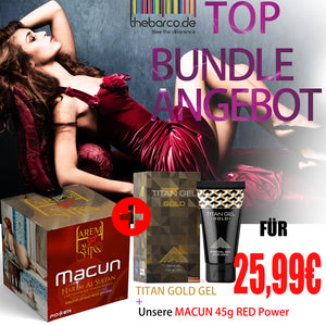 Bundle Angebot Harem Al Sultan MACUN 45g mit Titan Gold GEL für 25,99€