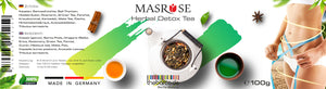 MASROSE Herbal DETOX Tea | ABNEHMETEE FATBURNER DIÄT FÜR 30 TAGE