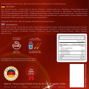 Harem Al Sultan MACUN | Kräuterpaste Mix Ginseng Booster | Red Power Version 255 g