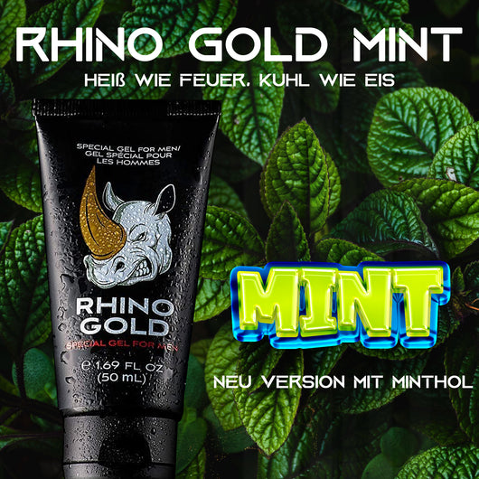 Rhino Gold Mint Special Gel for MEN with Menthol 50ml | Penisvergrößerung